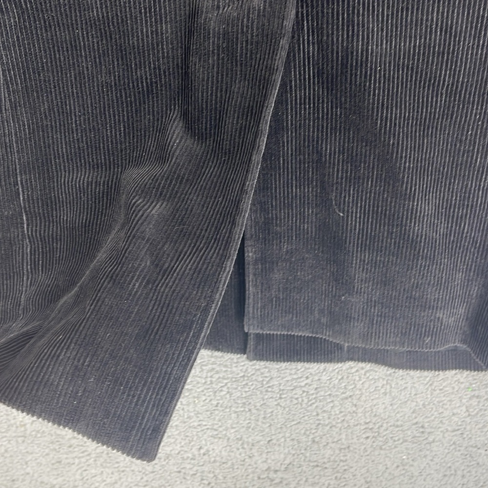 H&M brown corduroy three button long coat pockets men’s 38 medium collar jacket - Picture 13 of 14